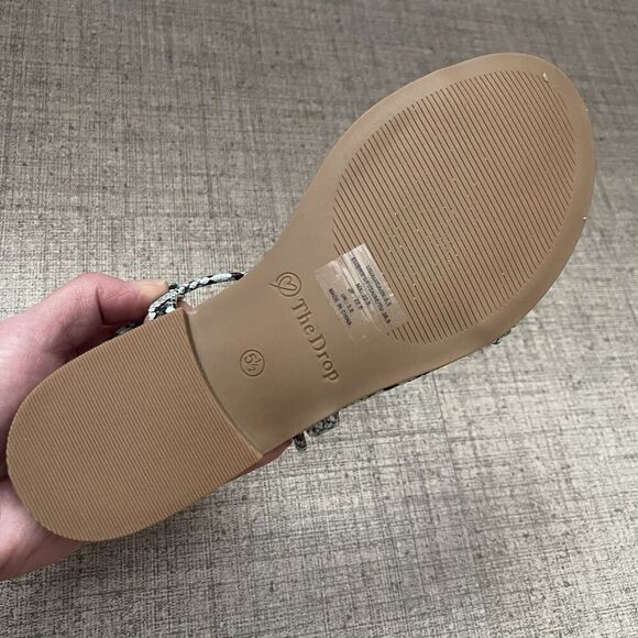 THE DROP Samantha Snake Strappy Sandals Size 5.5 Teal Beach Festival Boho Chic - Picture 8 of 14